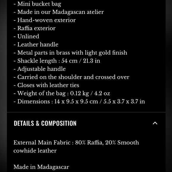 Sezane Blue and Brown Woven Bag - Picture 6 of 7